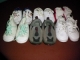 unused shoes for a baby 100 rds each. if interested call me.        829 729 5402 mike