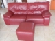 2 leather sofa high quality, perfect condition, 4 years old, imported from belgium,with separate sitting,sofa: lenght 200cm/80inch, sitting: 60x60cm/23x23inch, color: winered, cost new 9500 sale for 150000RD$, email: sevendelomasmironas@gmail.com or call: 829-907-0285 ...photo shows 1 sofa with seat