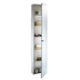 Columncabinet in aluminum with mirror door and glass shelves, height 175cm, width 35cm, depth 20cm, water and moisture resistant.Brand new showroom model never used,to hang on wall imported from belgium. Cost new 570, sale for 7500pesso. email: sevendelomasmironas@gmail.com or call 829-907-0285