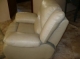 Beige leather sofa, love seat, chair all recline Like new imported from canada One year ago hardly used lazy boy make
chair is also a rocker
3 pieces