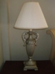 BARGAIN two bedroom/living room lamps pewter coloured metal 829-917-0610 4000 rd for both new they were 100 VERY GOOD QUALITY