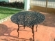 black cast aluminium patio table 42ins diameter 809 669 4065