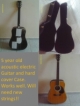 Nice acoustic electric Efizam guitar. Comes with strap and case. There is wear and tear on the case! 8096972894/mae.lynn.amelingmeier@gmail.com